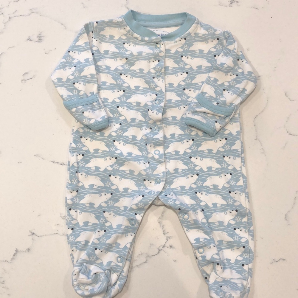 JoJo Maman Bebe Polar Bear Footie